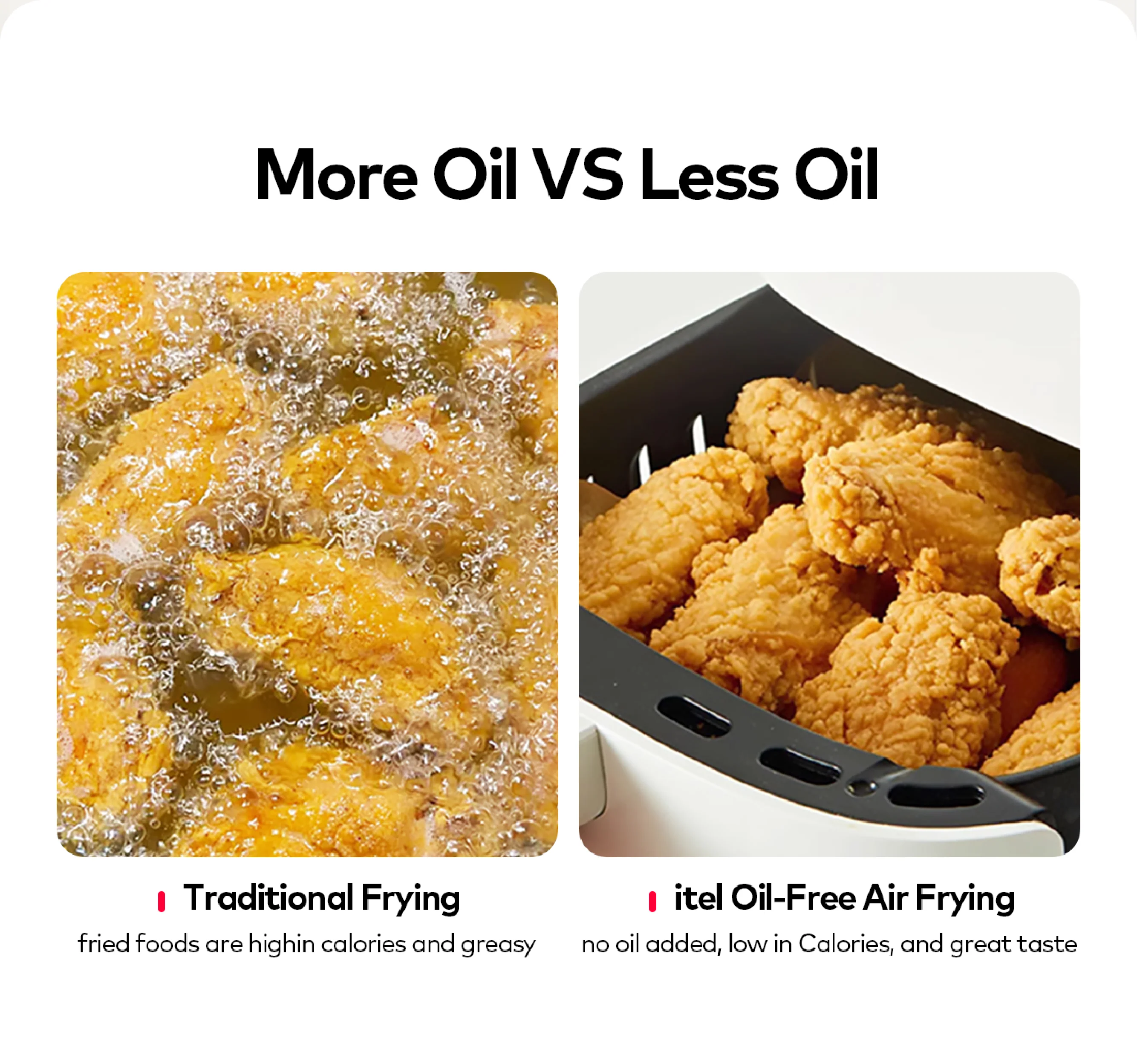itel 5L Temperature Control Oil-free Air Fryer (IAF-001) Airfryer - Image 6