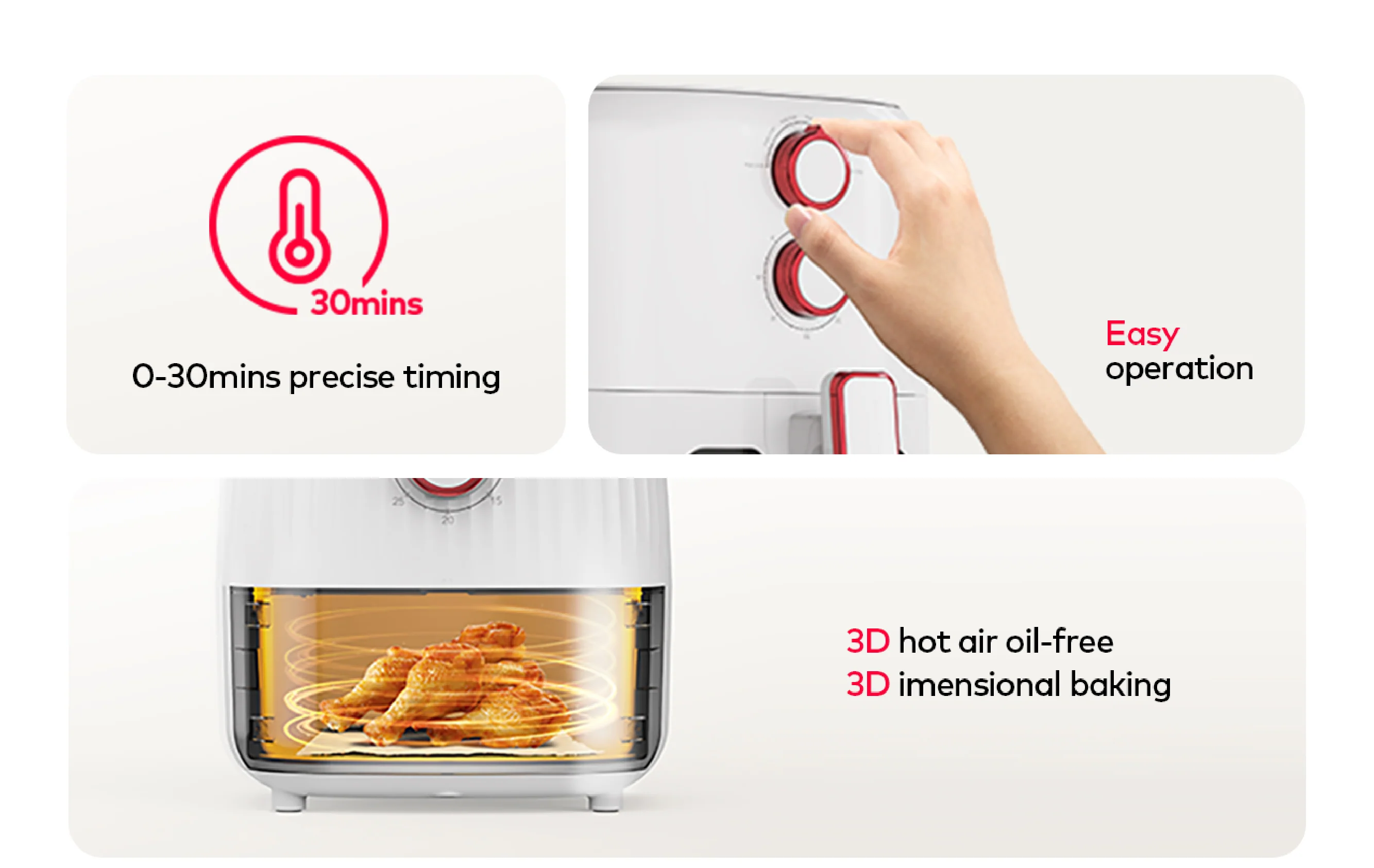 itel 5L Temperature Control Oil-free Air Fryer (IAF-001) Airfryer - Image 8
