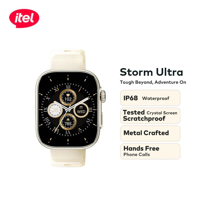 itel Smartwatch O23 StormUltra – 2.02" HD Display, Scratchproof Screen, IP68 Waterproof, Bluetooth Calling - Image 2