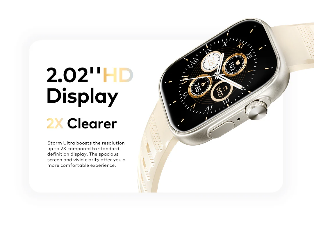 itel Smartwatch O23 StormUltra – 2.02" HD Display, Scratchproof Screen, IP68 Waterproof, Bluetooth Calling - Image 5