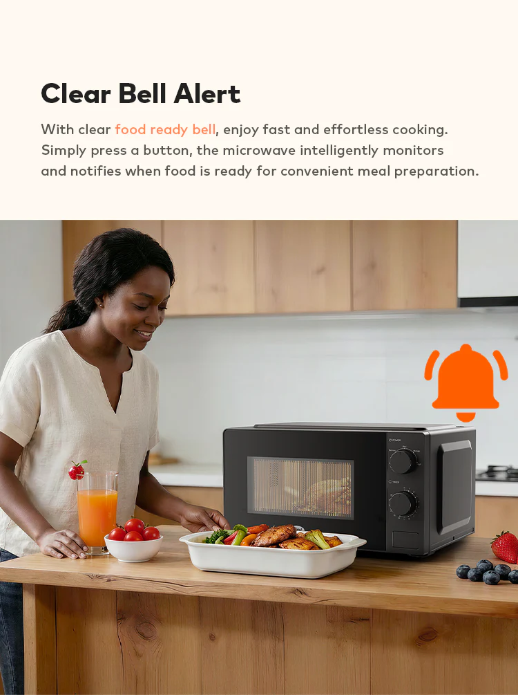 itel 20L Microwave Oven – 5 Power Levels, Defrost Function & 35-Min Timer - Image 4