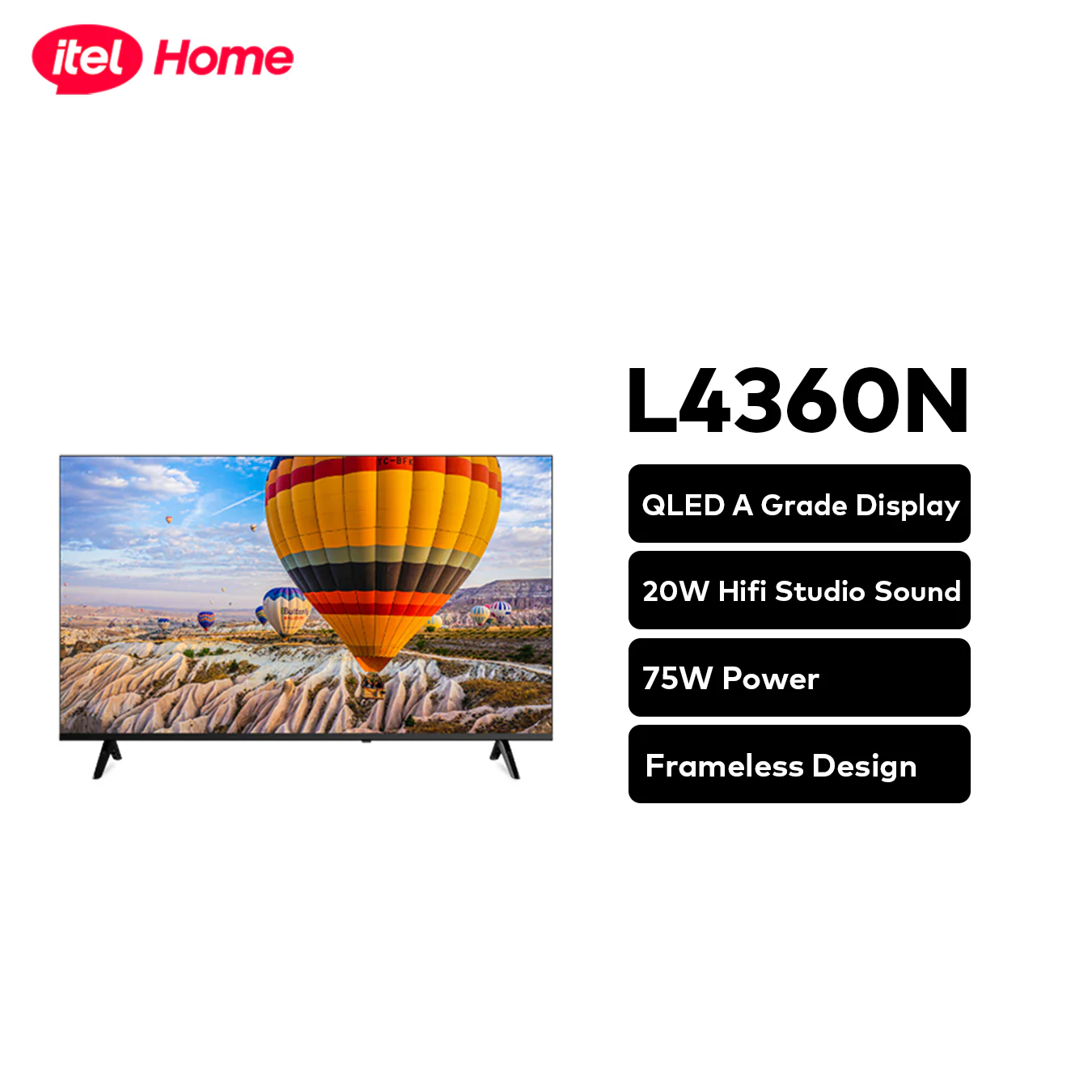 itel 32/43/50" QLED 4K Smart TV | Champions Promo - Image 2
