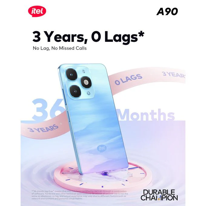 itel A90 6.6" 90hz Dynamic Display 5000mah 15W Fast Charge Android 128+4gb - Image 3