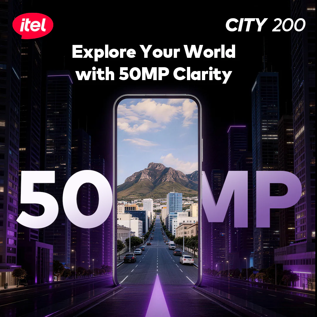 itel City 200 Smartphone – 6.78” 120Hz Display, 50MP AI Camera, 5200mAh Battery - Image 7