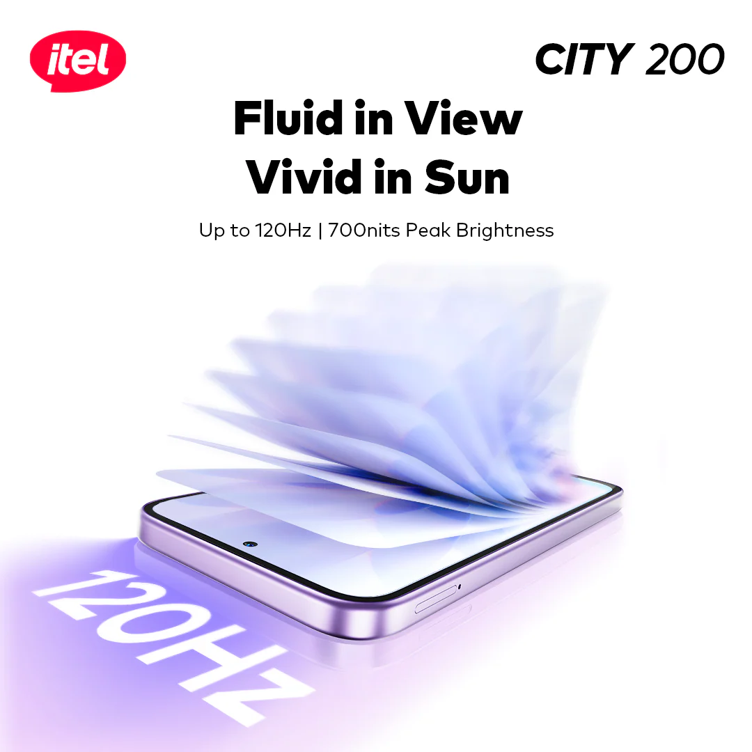 itel City 200 Smartphone – 6.78” 120Hz Display, 50MP AI Camera, 5200mAh Battery - Image 8