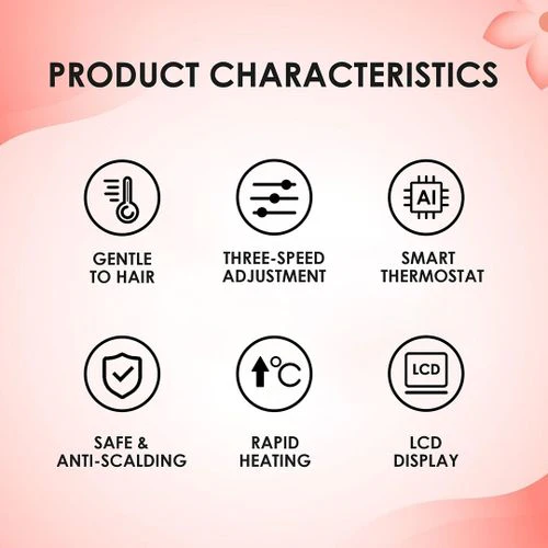 itel Hair Straightener Brush LCD Display D26 - Image 3