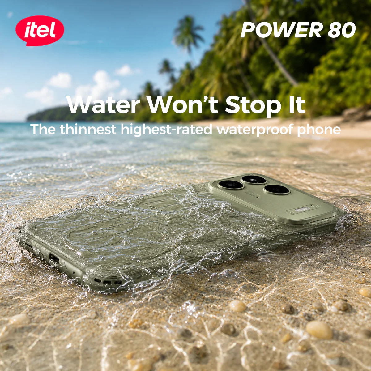 itel Power 80 Smartphone – 7000mAh Long-Life Battery, IP68 & IP69 Waterproof, 2m Military-Grade Protection - Image 9