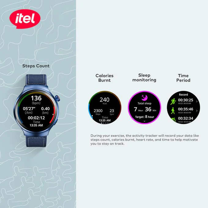 itel smart Watch Edge R1 Pro O43 | Champions Promo - Image 6