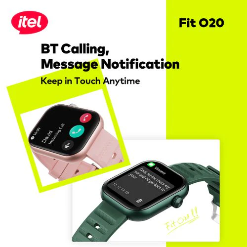 itel SmartWatch Fit 020 2.04" HD Display IP68 AI-Powered New O20 - Image 5