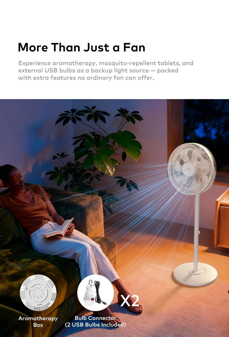 itel 16 Inch Solar Rechargeable Standing Fan-IF-SC16ST - Image 3