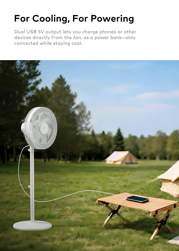 itel 16 Inch Solar Rechargeable Standing Fan-IF-SC16ST - Image 5