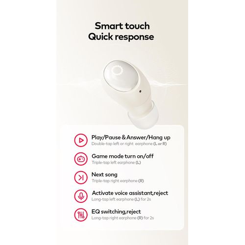 itel TWS BudsAir 2 Earbuds ENC Travel Partner 7hrs Playtime - Image 4