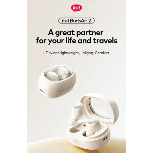 itel TWS BudsAir 2 Earbuds ENC Travel Partner 7hrs Playtime - Image 7