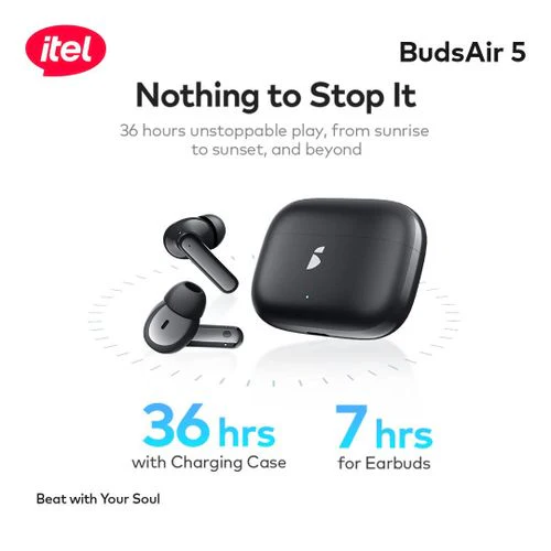 itel TWS BudsAir 5 Earbuds In-Ear Design Deep Bass - Image 3