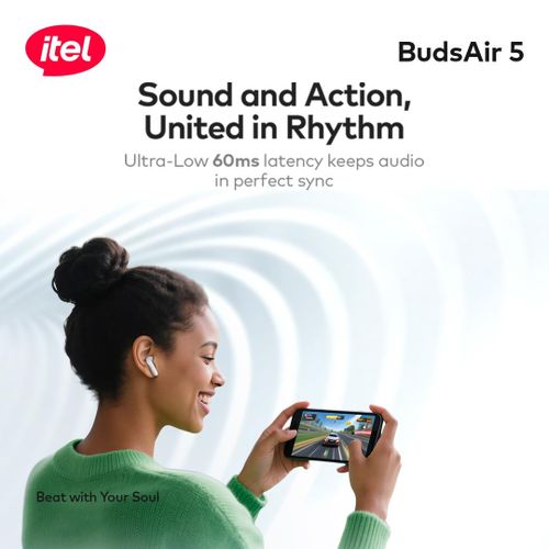itel TWS BudsAir 5 Earbuds In-Ear Design Deep Bass - Image 5