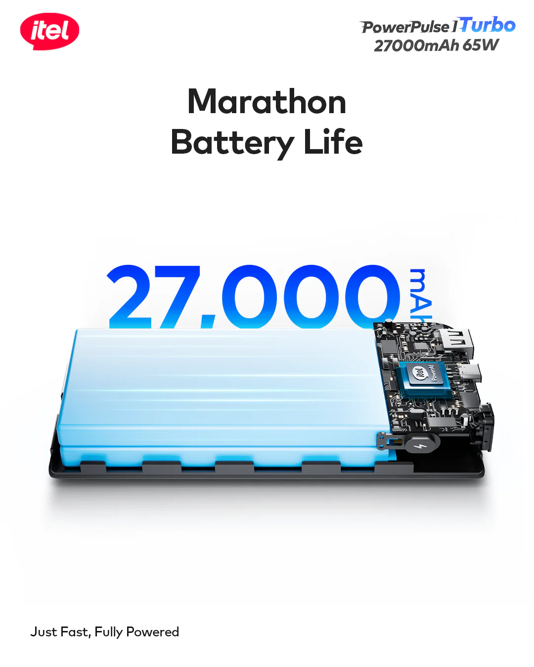 PowerPulse Turbo A1980 Power-Bank 27000mAh 65W Fast Charging Laptop Compatibility - Image 3