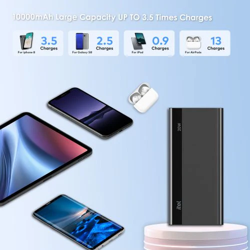 T157 Powerlite+ 10000mAh 20W Fast Charger Input&output Type C Mobile Power - Image 6
